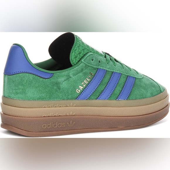 ADIDAS ORIGINALS Gazelle Bold Sneakers Green and Blue - Picture 4 of 7